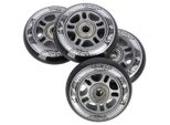 Set Di Ruote Nere Inpoliuretano76X24 + Cuscinetti ABEC9 Nils Extreme