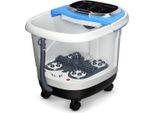 Massaggiatore Per Pediluvio Costway Con Rulli, Riscaldatore Elettrico Per Pediluvio E Doccia Massaggiante, Spa Per Massaggio Plantare Shiatsu 10-60Min Timer / 35-48℃ / 500W Blu