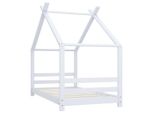 Vidaxl Struttura Letto Per Bambini In Pino Massiccio Bianco 80X160 Cm