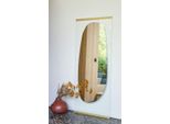 Specchio Di Design Casa Padrino Oro 71 X H. 178 Cm - Elegante Specchio Da Parete - Collezione Luxury