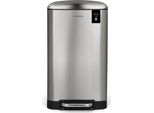 Les Collectors N°875 Cestino A Pedale Da 40 Litri Argento