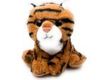 Onwomania Peluche Peluche Grande Gatto Predatore Tigre Marrone Lunghezza 25 Cm Marrone