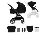 Kinderkraft Select Passeggino Combinato Yoxi 2In1 Nero Puro