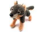 Onwomania Peluche Peluche Cane Predatore Lupo Lunghezza 30 Cm Grigio