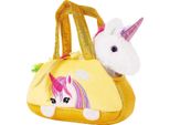 Brubaker Unicorno Di Peluche Arcobaleno In Borsetta - 20 Cm - Peluche In Borsa - Peluche - Giallo