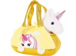 Brubaker Unicorno Di Peluche Bianco In Borsetta - 20 Cm - Peluche In Borsa - Peluche - Giallo