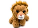 Onwomania Peluche Animale Di Peluche Predatore Re Del Deserto Grande Gatto Leone Lunghezza 25 Cm Marrone