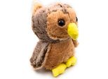 Onwomania Peluche Animale Di Peluche Gufo Aquila Gufo Altezza 20 Cm Grigio