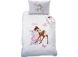 Biancheria Da Letto Reversibile Per Neonati In Flanella Disney Bambi 100 X 135 Cm Biber