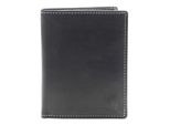 Esquire Pelle Portafoglio Dallas Wallet High With Flap Black Nero