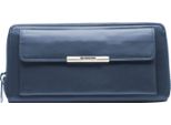 Esquire Portafoglio Helena Zip Around Wallet Blue Blu Scuro