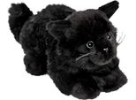 Carl Dick Gatto Sdraiato, Nero, Circa 20 Cm 1308004 Peluche, Peluche, Peluche