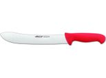 Coltello Da Macellaio Arcos Colore - Prof 292722 Acciaio Inox Nitrum E Mango Lama Ergonomica In Polipropilene Rosso E Lama Da 25 Cm, Vetrina