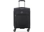 Delsey Paris Carrello Helium Dlx 4 Double Rolls Trolley 55 Black Nero