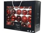 Set Di Palline Di Vetro 42 Pezzi Rosso - Decorazioni Natalizie Per L'albero