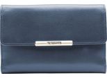 Esquire Pelle Portafoglio Helena Rfid Lady Wallet Blue Blu Scuro