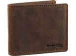 Greenland Nature Pelle Portafoglio Montenegro Wallet Rfid Brown Marrone