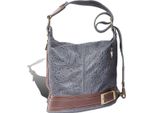 Firenze Vera Pelle Borsa Donna Zaino Grigio 23X25X17 Compresa Etichetta Italia D2OTF104K