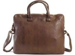 Harold's Pelle Borsa Da Ufficio Laptop Bag Con Scomparto Per Laptop Submarine Post-Businessbag Brown Marrone Scuro