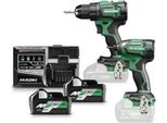 Hikoki Combo-Kit Trapano A Batteria + Avvitatore A Impulsi KC18DE-2 + 2X Batterie Ricaricabili BSL36A18