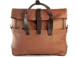 Harold's Pelle Borsa A Tracolla Laptop Bag Con Scomparto Per Laptop Mount Businessbag Cognac Marrone
