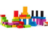 Bajo Costruzioni In Legno Giocattolo - 43 Pezzi Colorati