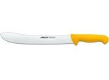 Coltello Da Macellaio Arcos Colore - Prof 292800 In Acciaio Inox Nitrum E Mango Lama Ergonomica In Polipropilene Giallo Di 30 Cm, Vetrina