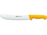 Coltello Da Macellaio Arcos Color - Prof 292700 In Acciaio Inox Nitrum E Polipropilene Giallo Mango Ergonomico E Lama Da 25 Cm, Vetrina