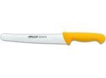 Coltello Da Pasticceria Arcos Colour - Prof 293200 In Acciaio Inox Nitrum E Mango Polipropilene Giallo Ergonomico Con Lama Da 25 Cm, Vetrina
