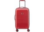 Delsey Paris Carrello Caumartin + 4 Double Rolls Cabin Trolley 55 Red Rosso