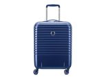 Delsey Paris Carrello Caumartin + 4 Double Rolls Cabin Trolley 55 Slim Line Steel Blue