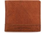 Spikes & Sparrow Pelle Portafoglio Bronco Billfold Wallet Rfid Brandy Marrone