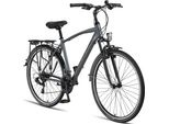 Licorne Bike Life M-V-ATB Premium Trekking Bike In 28 Pollici - Bicicletta Per Uomo, Ragazzo, Donna E Uomo - Cambio Shimano 21 Velocità - Bicicletta Da Città Per Uomo - Bicicletta Da Uomo.