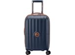Delsey Paris Carrello Carrousel Expandable 4 Double Rolls Cabine Trolley 55 Marine Blue