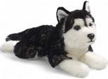 Carl Dick Husky, Nero, Sdraiato Circa 32Cm Totale 2783 Peluche, Peluche, Peluche