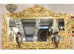 Casa Padrino Specchio Barocco Oro 210 X H. 150 Cm - Grande Specchio Da Parete In Stile Antico Fatto A Mano - Magnifico Mobile Barocco