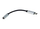 Equip Adapter USB-C-> 4-Pin 3.5Mm St/Bu Dac 0.15M Schwarz