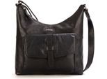Spikes & Sparrow Pelle Borsa A Tracolla Bronco Crossover Black Nero
