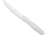 Coltello Da Tavola Arcos Nova 188824 In Acciaio Inox Nitrum E Mango In Polipropilene, Bianco, Lama Da 11 Cm Con Coperchio E Scatola Da Esposizione.