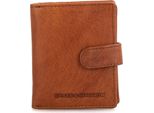 Spikes & Sparrow Pelle Portafoglio Bronco Billfold Wallet Rfid Brandy Marrone