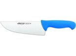 Coltello Da Macellaio Arcos Colore - Prof 295923 Acciaio Inossidabile Nitrum E Mango Polipropilene Blu Ergonomico E Lama Da 20 Cm, Vetrina