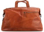 Spikes & Sparrow Pelle Borsa Da Viaggio Borsa A Tracolla Bronco Weekender Brandy Marrone