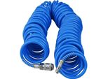 Extol Premium 8865133 Tubo Aria A Spirale Inpoliuretanocon Attacchi Rapidi In Ottone, 1/4", ø6Mm Interno, L 15M"