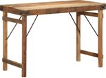 Vidaxl Tavolo Da Pranzo Marrone 110 X 55 X 76 Cm In Legno Massiccio Riciclato