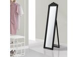 Specchio A Stelo 'Arezzo' 160X40 Cm Rettangolare Inclinabile Nero
