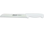 Coltello Da Pane (Perlato) Arcos Color - Prof 291424 In Acciaio Inox Nitrum E Polipropilene Bianco Ergonomico Mango Con Lama Da 20 Cm, Vetrina