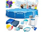 Piscina Da Giardino Con Telaio 366 X 76 Cm 16In1 Intex 28212 + Gorgogliatore
