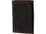 H.I.S Pelle Portafoglio Wallet Brown Marrone