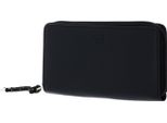 H.I.S Portafoglio Zip Around Wallet Black Nero