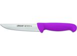 Coltello Da Cucina Arcos 2900 - Prof 290431 In Acciaio Inox Nitrum E Polipropilene Ergonomico Color Mango Fuscia E Lama Da 13 Cm, Vetrina